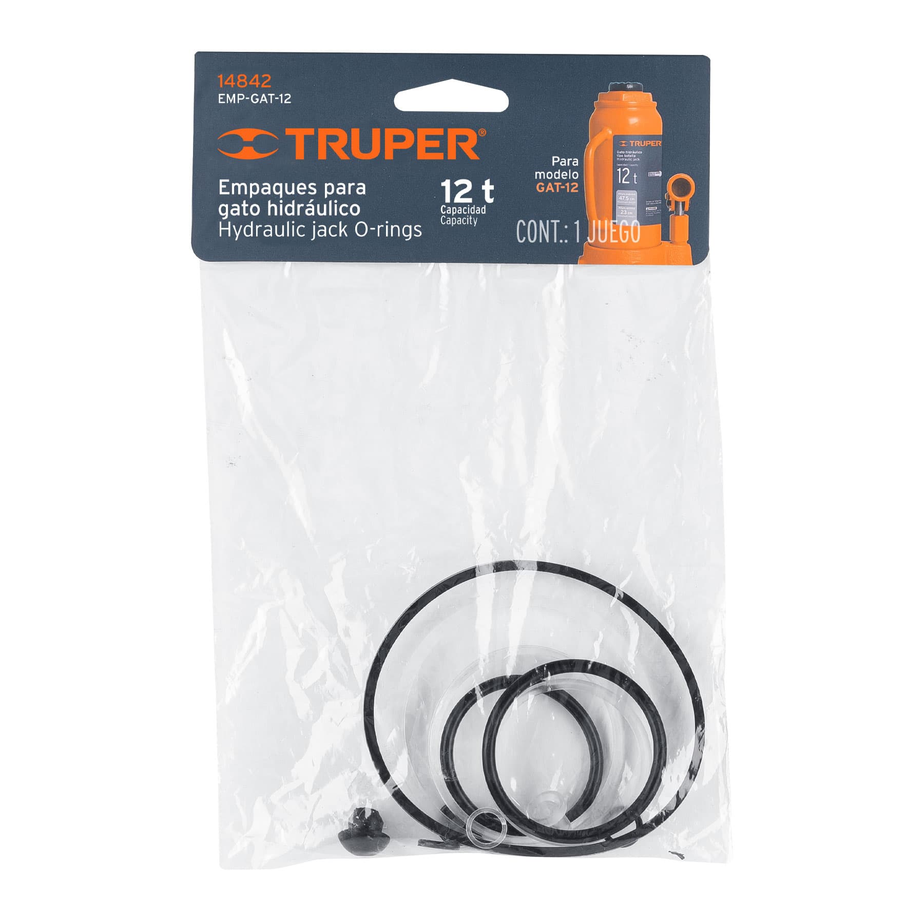 Empaques Para Gato Hidraulico Empaques para gato hidráulico de botella de 12 Ton, Truper