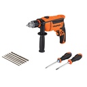 100291 / Combo rotomartillo 1/2' 650W, 6 brocas y 2 desarmadores, PRO, Truper